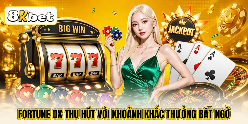 8KBET Hợp Tác 88VBET - Điểm Hẹn Của Những Tín Đồ Casino 4 Fortune Ox thu hút với khoảnh khắc thưởng bất ngờ